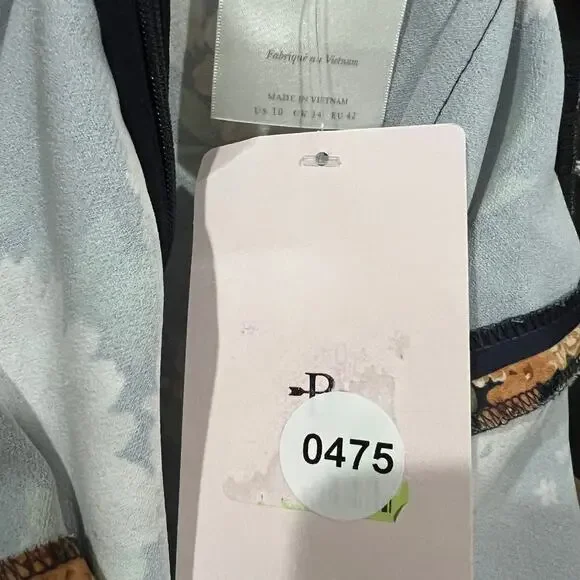 Anthropologie X Bhldn Ruby Twist Halter Satin Gown Navy Size 10 NWT - Picture 12 of 12